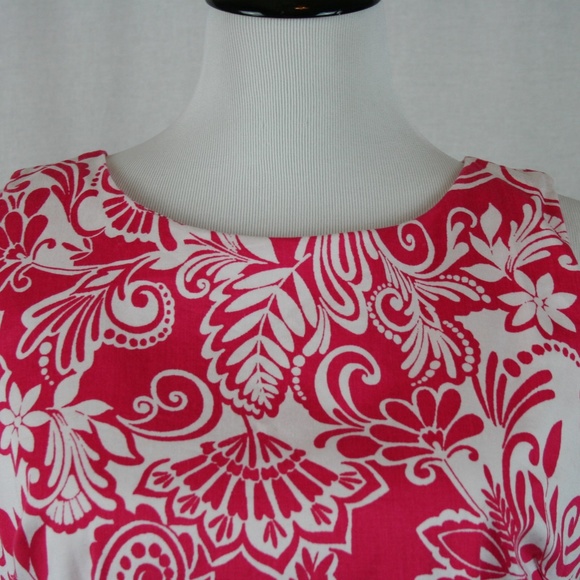 Pappagallo Floral Dress In Pink and White - Picture 7 of 7